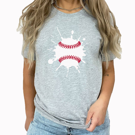Baseball Splat Graphic Tee | Ball Diamond | Hot Dogs | Cracker Jacks