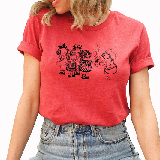 Cupid Valentine Graphic Tee | Vintage Valentine | Love | Kiss | Valentine's Day