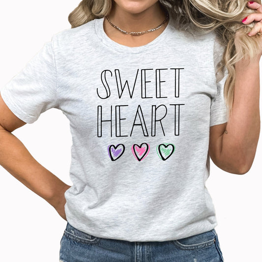 Sweet Heart Graphic Tee | Valentine | Hearts | Valentine's Day | Love