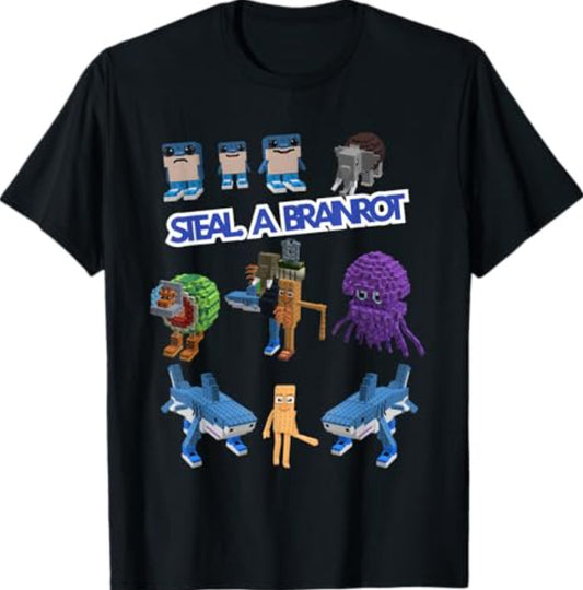 Steal a Brain Rot Fan Merch T-Shirt