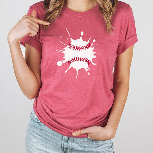 Baseball Splat Graphic Tee | Ball Diamond | Hot Dogs | Cracker Jacks