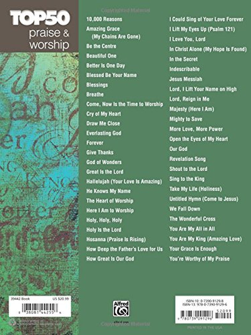 Top 50 Praise & Worship: Easy Piano