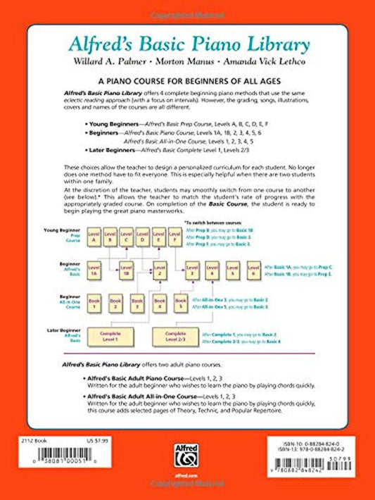 Alfred'S Basic Piano Library: Recital Book, Level 1A