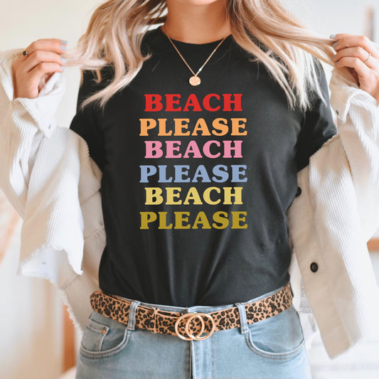 Beach Please Graphic Tee | Sunkissed | Sunset Chaser | Summer Babe