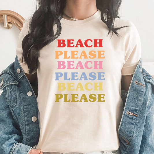 Beach Please Graphic Tee | Sunkissed | Sunset Chaser | Summer Babe