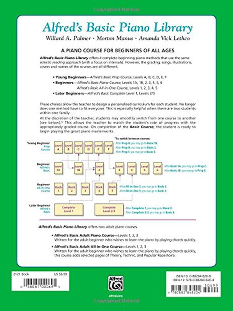 Alfred'S Basic Piano Library Theory, Bk 1B (Alfred'S Basic Piano Library, Bk 1B)