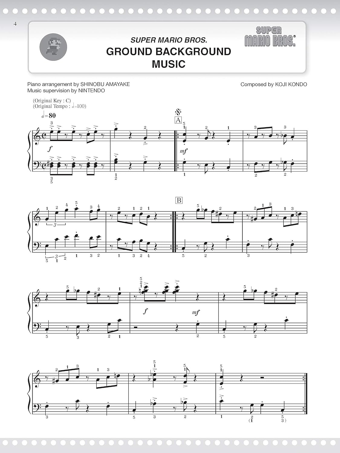 Super Mario for Piano: 34 Super Mario Themes Arranged for Easy Piano