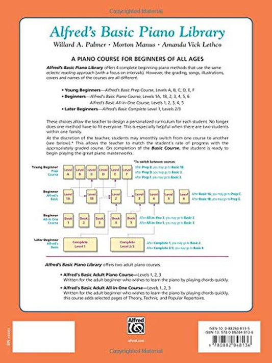Alfred'S Basic Piano Library Theory, Bk 1A (Alfred'S Basic Piano Library, Bk 1A)