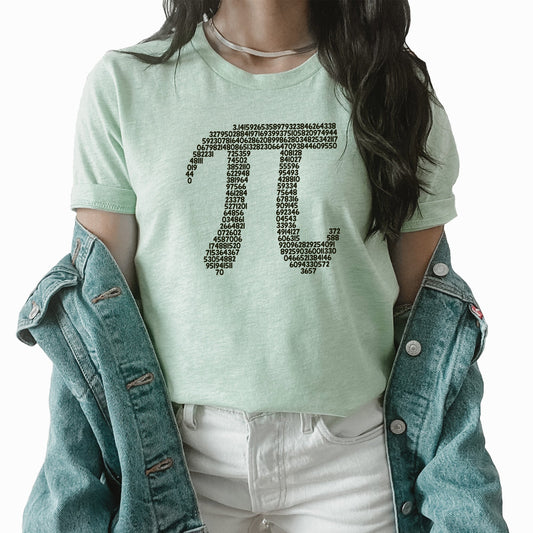 Pi Day Graphic Tee | Math | Pi | Math Person | Gift | Equation | Learn | Teacher | Math Teacher | School