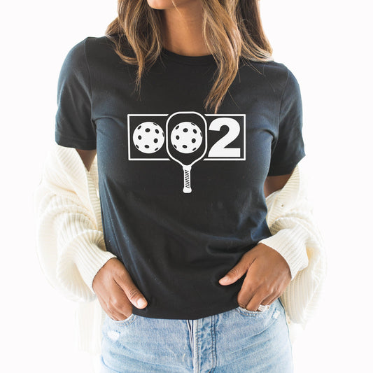 002 Pickleball Graphic Tee | Pickleball Humor | Funny Pickleball | Sports | Pickleball Score