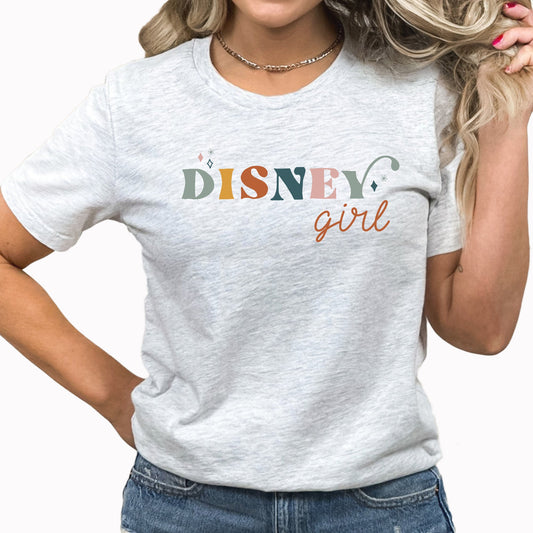 Disney Girl Graphic Tee | Disney | Theme Park | Vacation | Retro | Disney Day | Disney Vibes