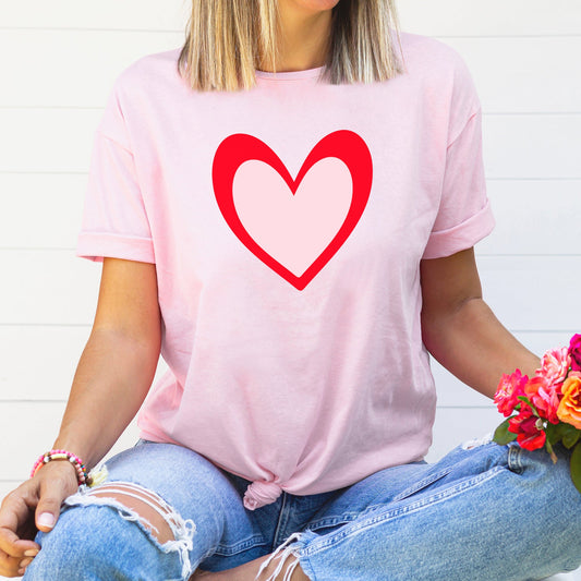 Single Heart Graphic Tee | Valentine | Love | Heart | Valentine's Day | All You Need Is Love