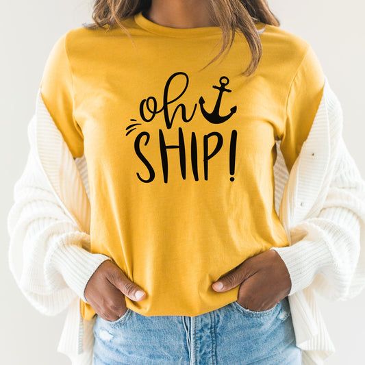 Oh Ship Graphic Tee | Cruise Ship | Vacation | Cruise Control | Ocean | Island | Family Cruise