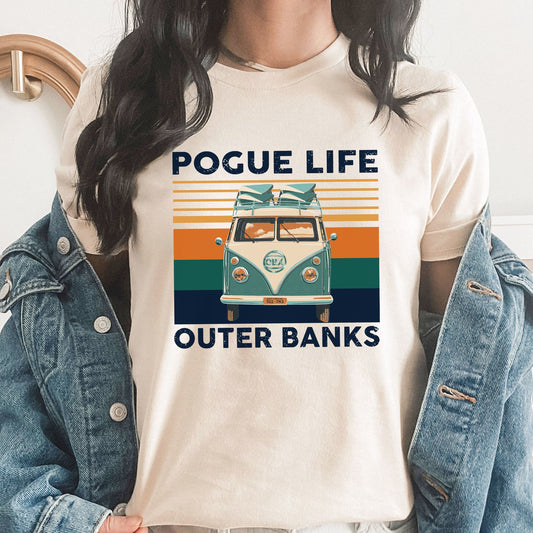 Pogue Life Graphic Tee | Outer Banks | TV show | VW Van | Beach | North Carolina | Poguelandia