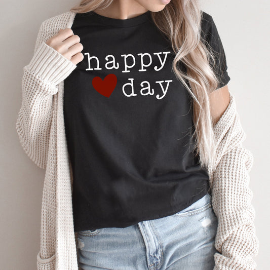 Happy Heart Day Graphic Tee | Valentine's Day | Heart | Love | Happy Love Day | February 14
