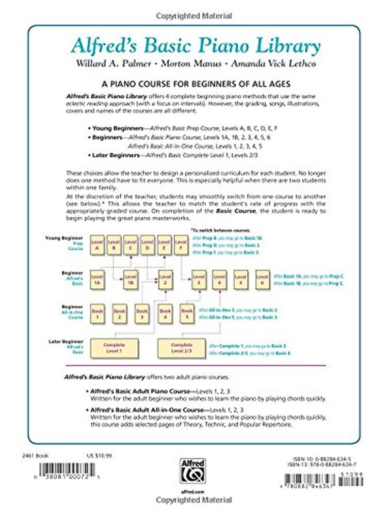 Alfred'S Basic Adult Piano Course : Lesson Book, Level Two (Alfred'S Basic Adult Piano Course, Bk 2)