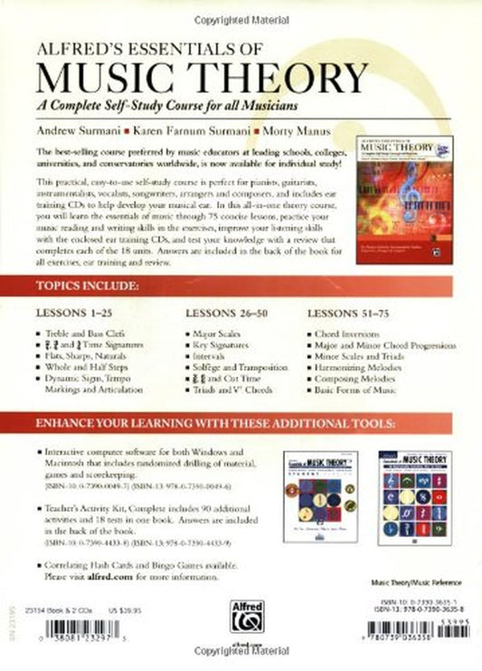 Alfred'S Essentials of Music Theory: a Complete Self-Study Course for All Musicians (Book & 2 Cds)