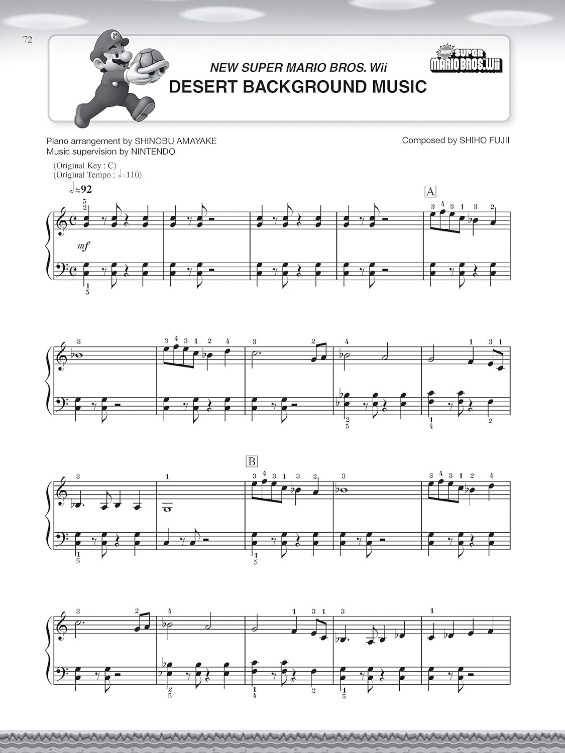 Super Mario for Piano: 34 Super Mario Themes Arranged for Easy Piano